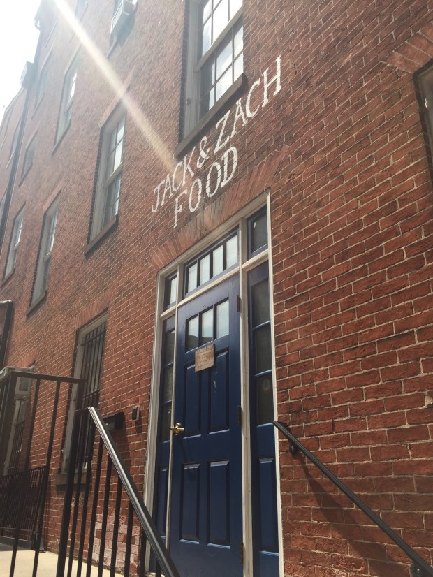 Jack and Zach Food entrance