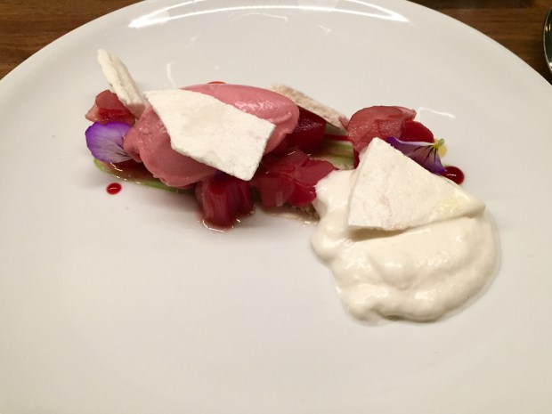 Masseria - poached rhubarb