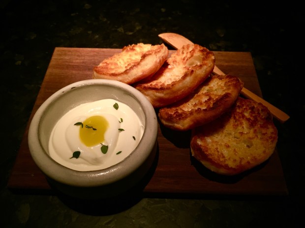 Hazel english muffins with whipped nduja