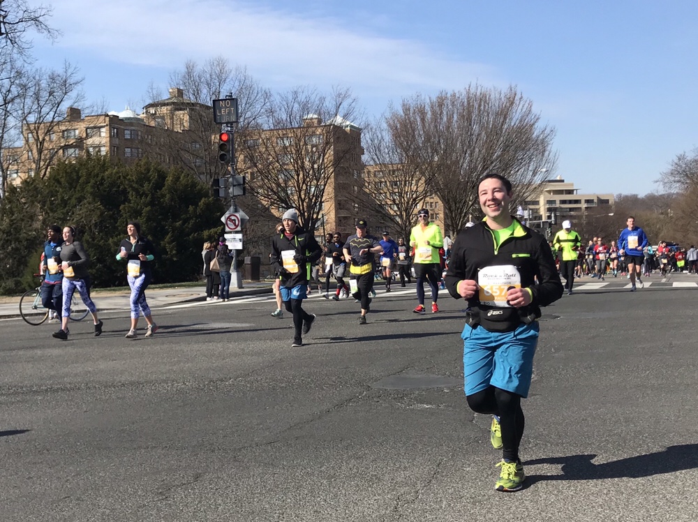 Paul Meyer running in the 2018 DC Rock n Roll Half Marathon