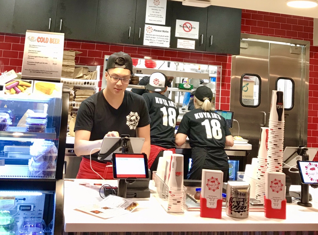 Inside Kuya Ja’s restaurant in Rockville, MD