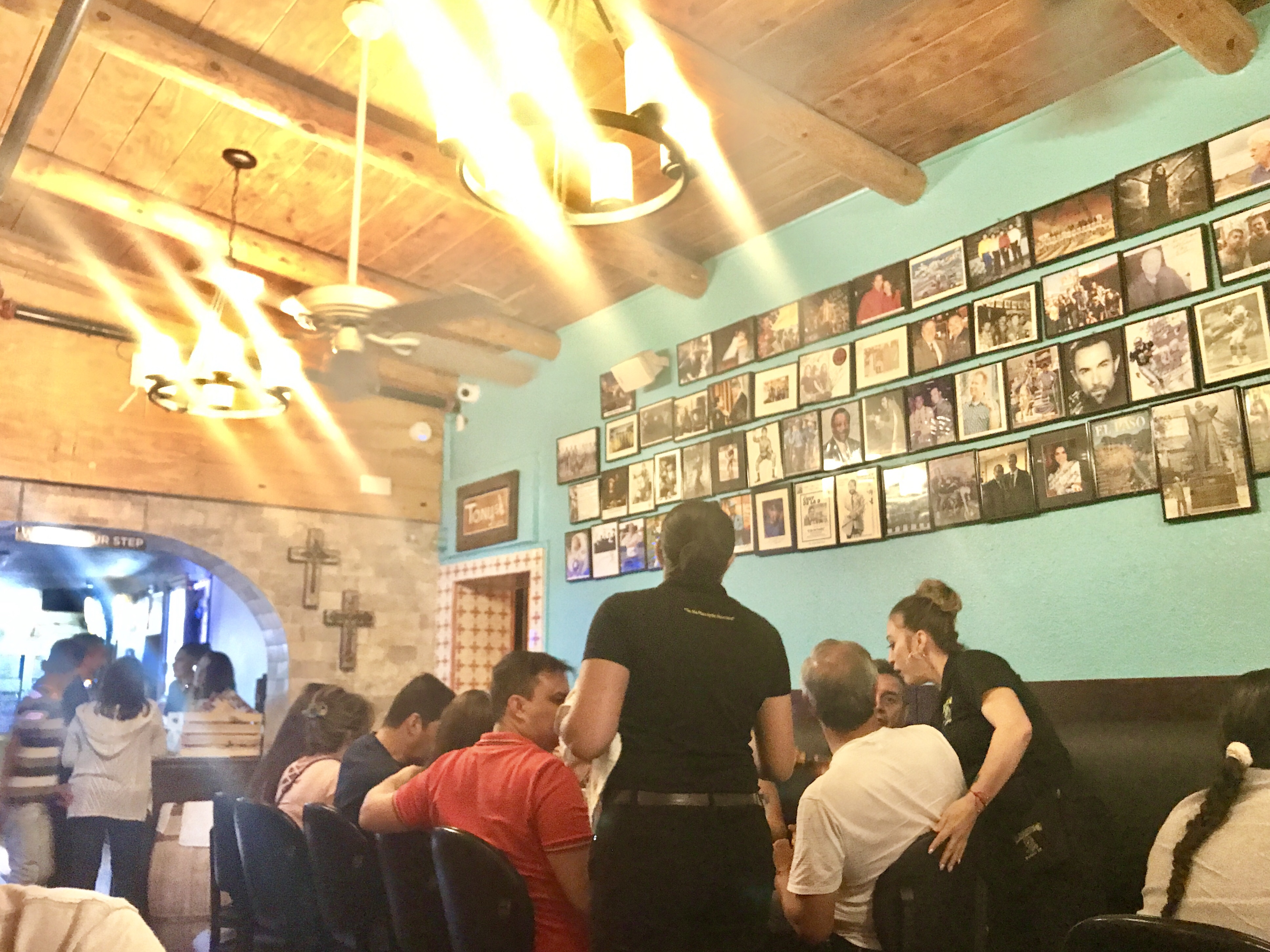 Dinner at L and J Cafe in El Paso, Texas