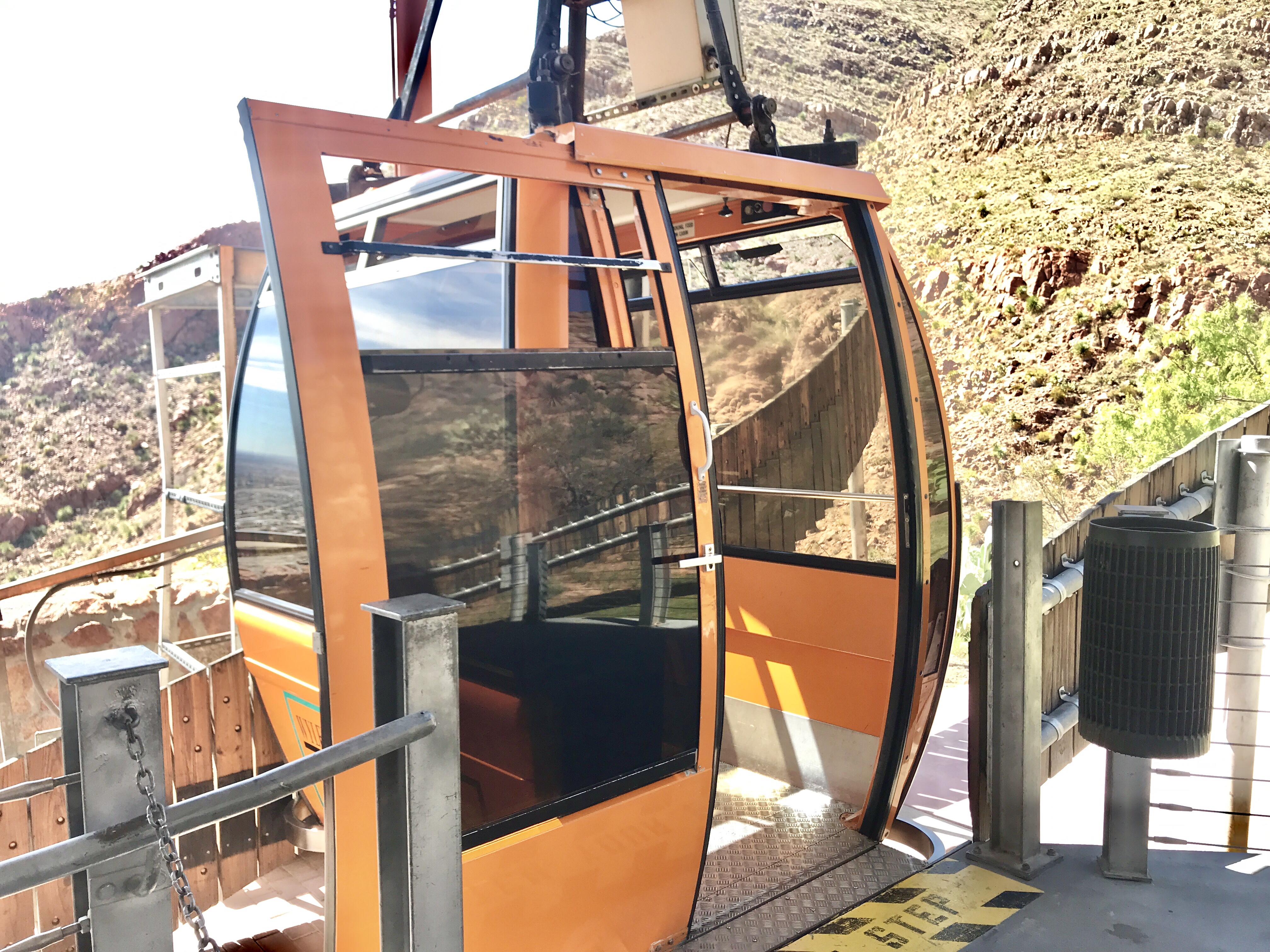 Wyler Aerial Tramway at Franklin Mountain State Park in El Paso, Texas