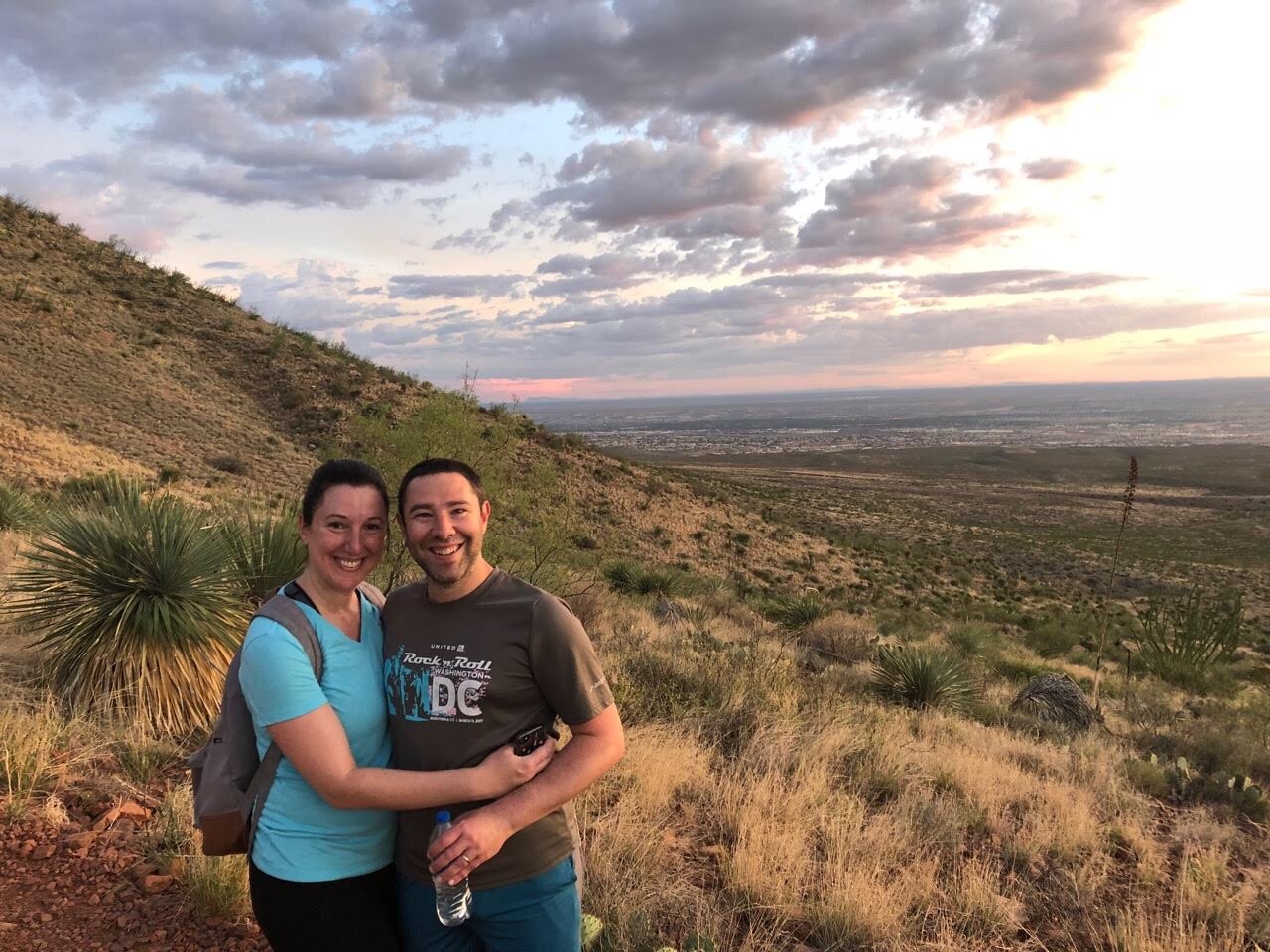 Paul and Marnay at Franklin Mountain State Park in El Paso, Texas
