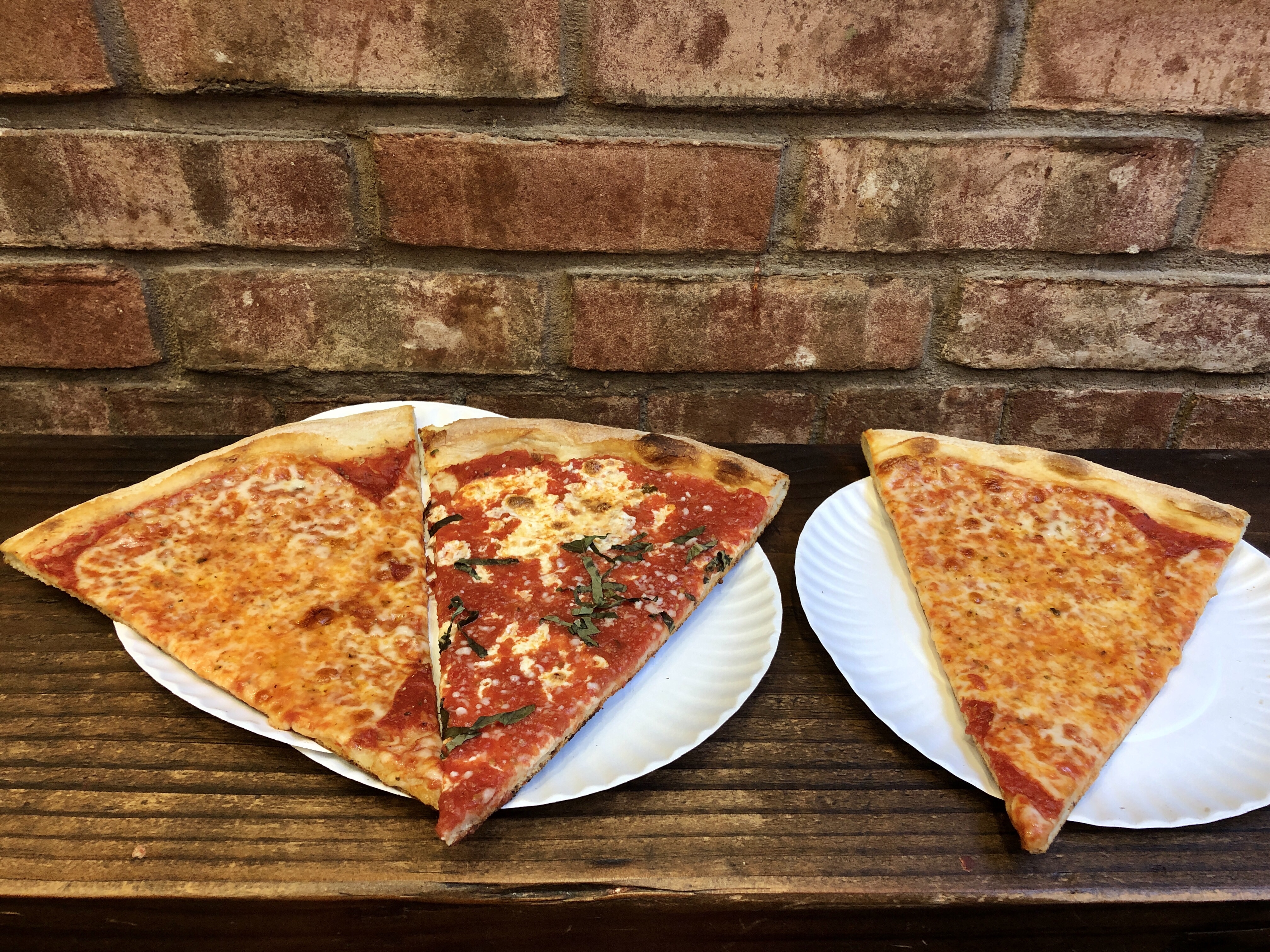 Sofia Pizza Shoppe pizza slice from our New York Pizza tour