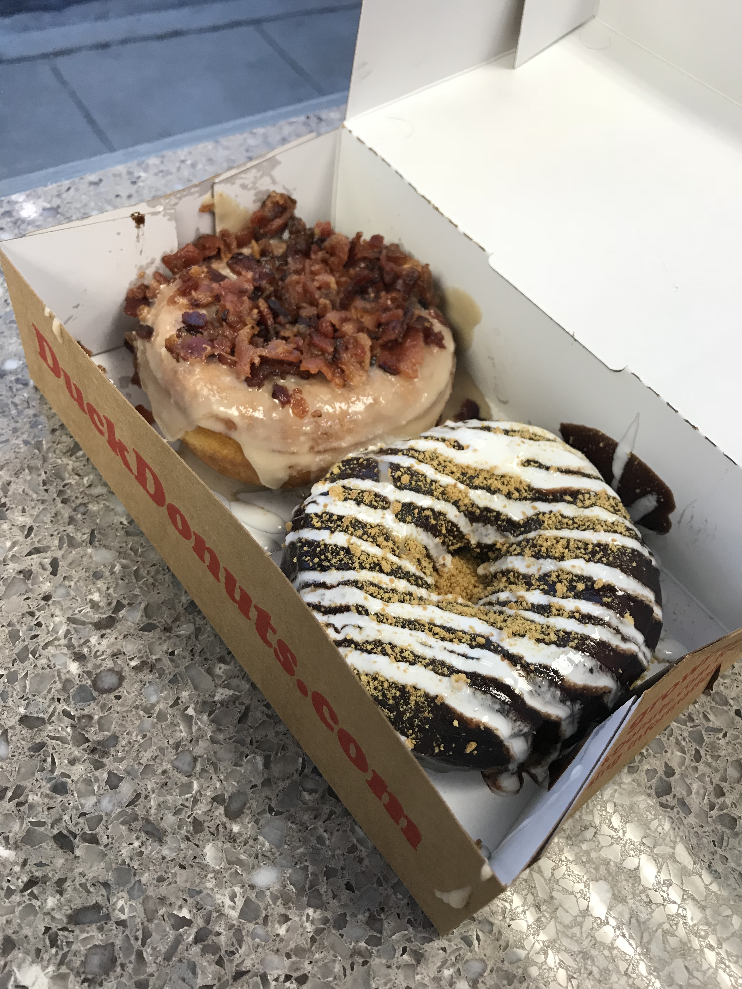 S'more donut at Duck Donuts in Rockville, Maryland