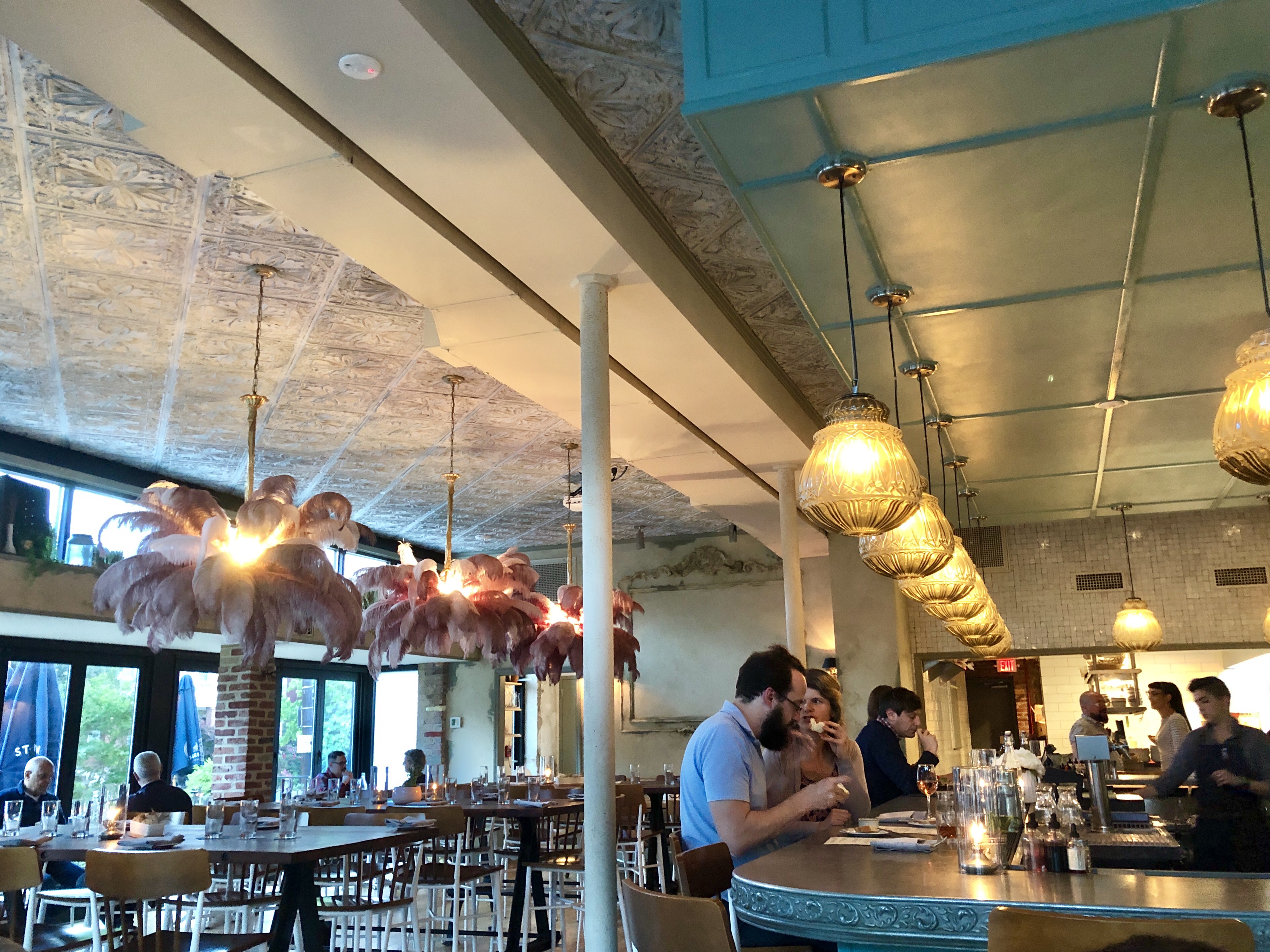 Wine at the bar at Primrose in Brookland, DC